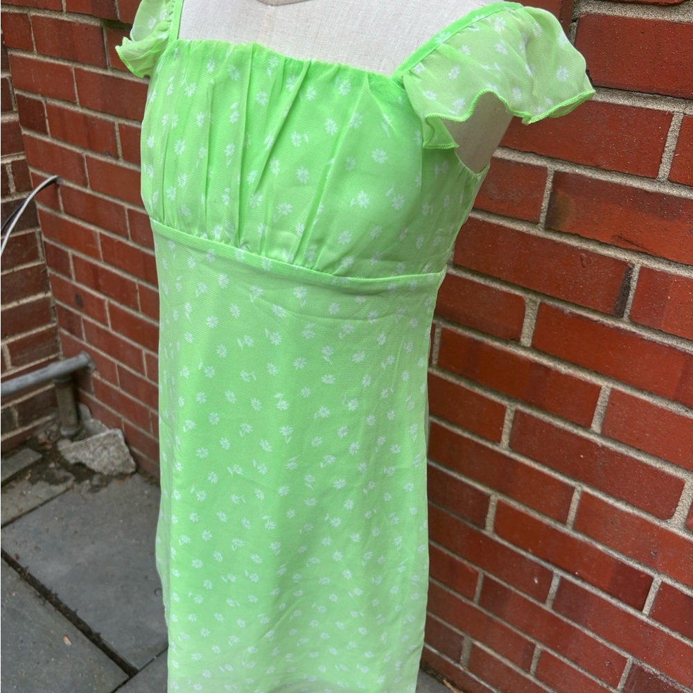 Art Class girls gorgeous green dress with white flowers size M (8) - Picture 2 of 10